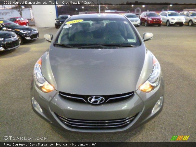 Titanium Gray Metallic / Gray 2011 Hyundai Elantra Limited