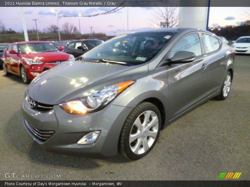 Titanium Gray Metallic / Gray 2011 Hyundai Elantra Limited