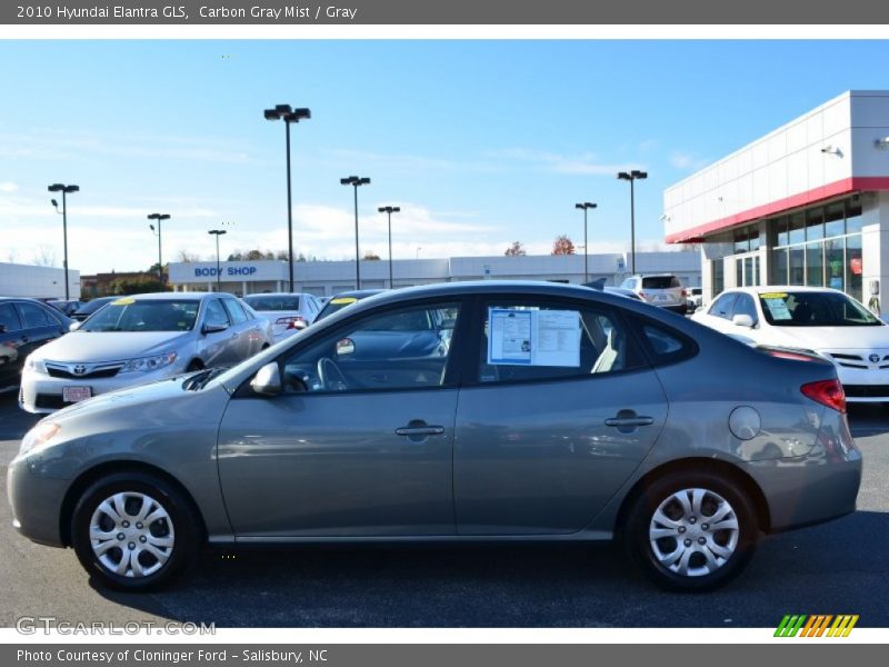 Carbon Gray Mist / Gray 2010 Hyundai Elantra GLS