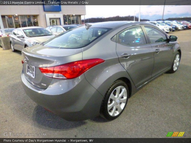 Titanium Gray Metallic / Gray 2011 Hyundai Elantra Limited