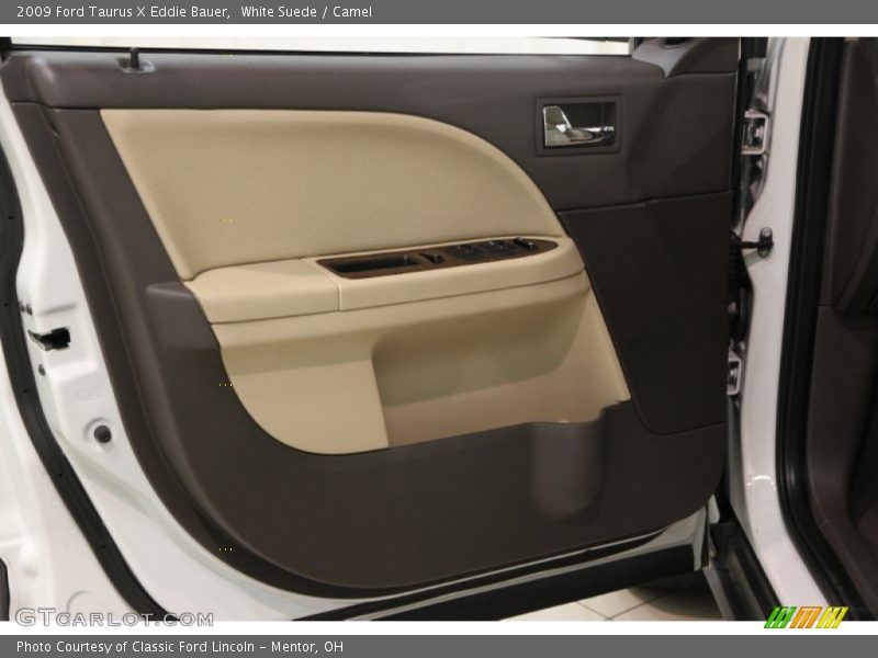 White Suede / Camel 2009 Ford Taurus X Eddie Bauer