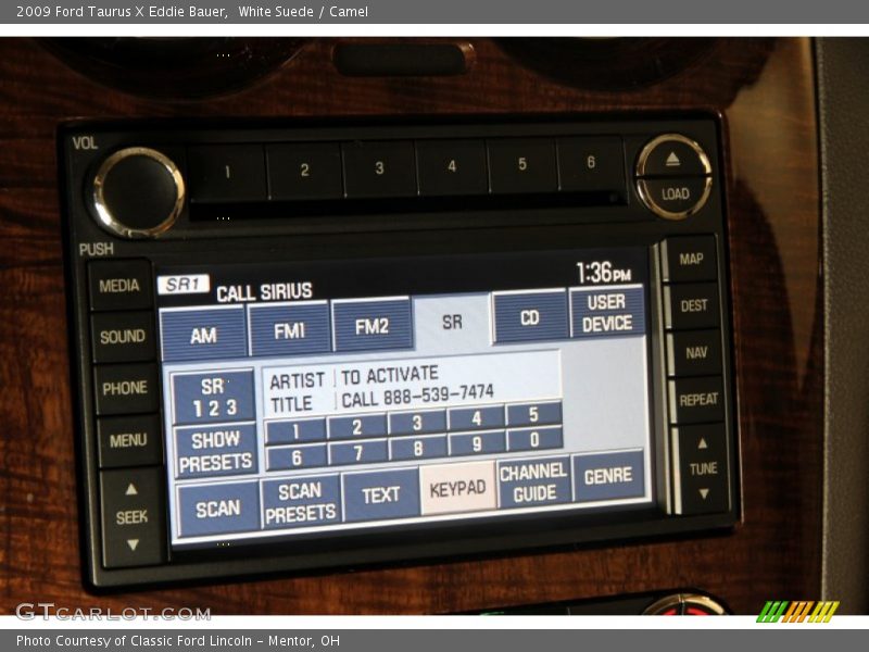 White Suede / Camel 2009 Ford Taurus X Eddie Bauer