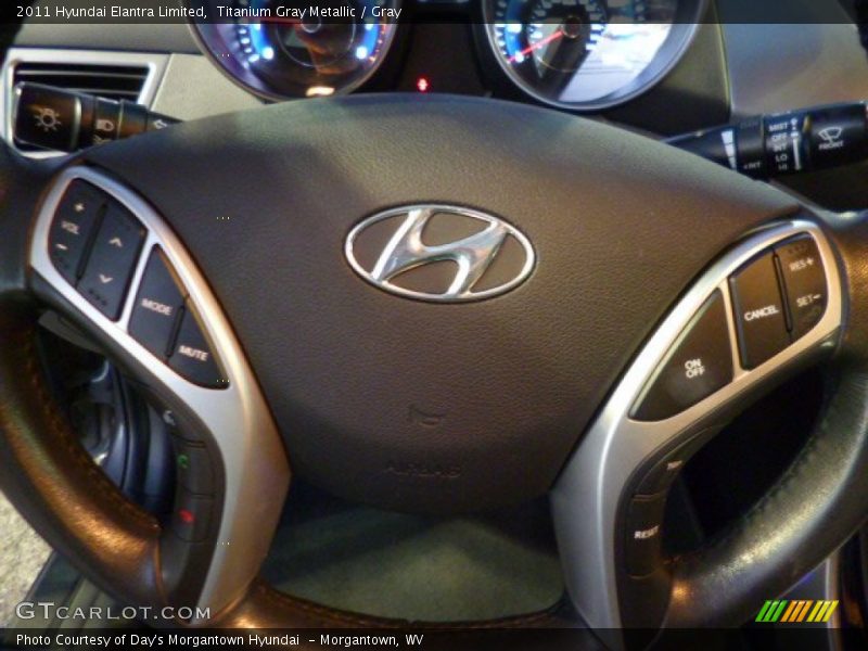 Titanium Gray Metallic / Gray 2011 Hyundai Elantra Limited