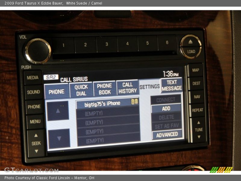 White Suede / Camel 2009 Ford Taurus X Eddie Bauer