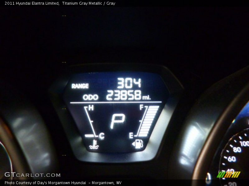 Titanium Gray Metallic / Gray 2011 Hyundai Elantra Limited