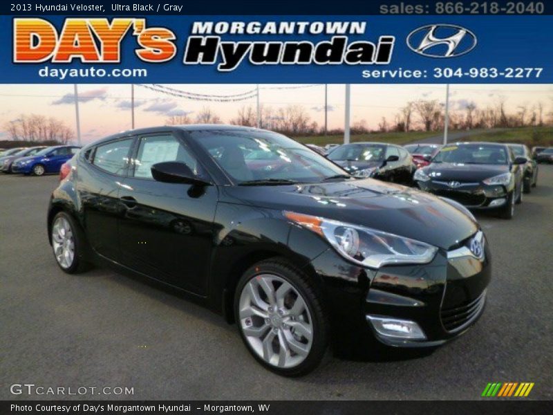 Ultra Black / Gray 2013 Hyundai Veloster