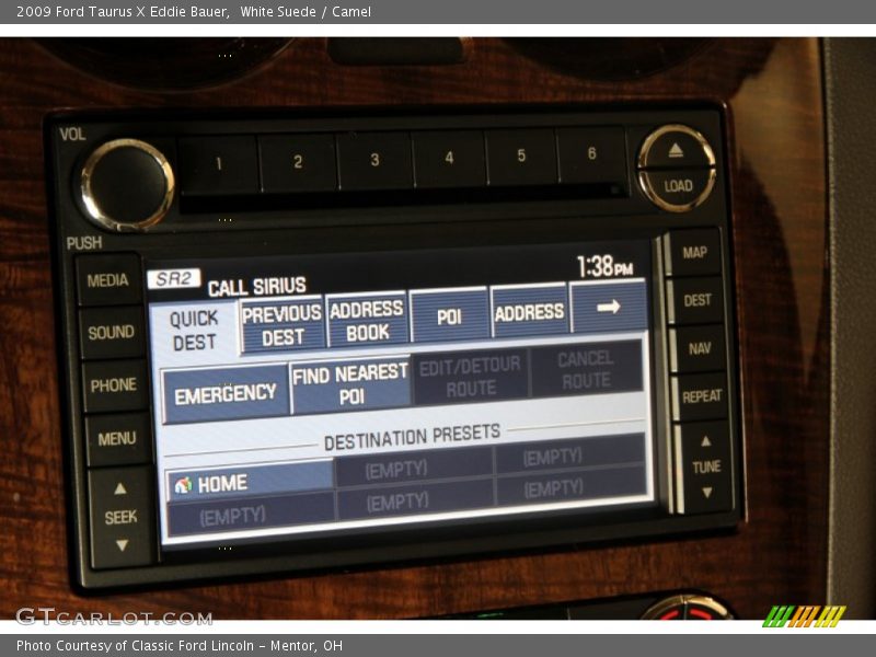 White Suede / Camel 2009 Ford Taurus X Eddie Bauer