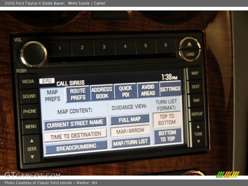 White Suede / Camel 2009 Ford Taurus X Eddie Bauer