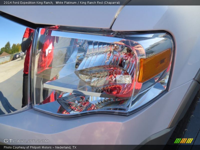 White Platinum / King Ranch Red (Chaparral) 2014 Ford Expedition King Ranch
