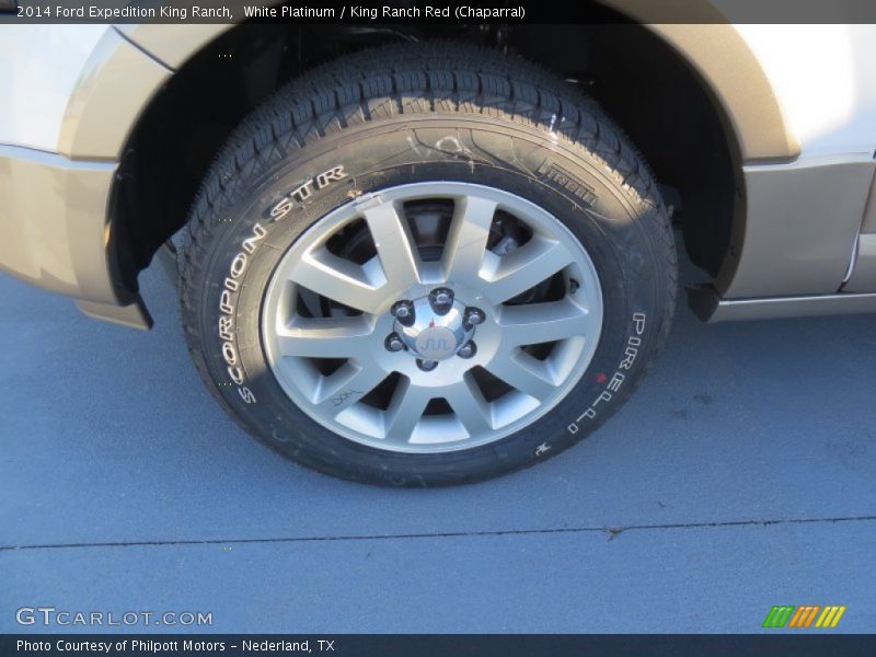 White Platinum / King Ranch Red (Chaparral) 2014 Ford Expedition King Ranch