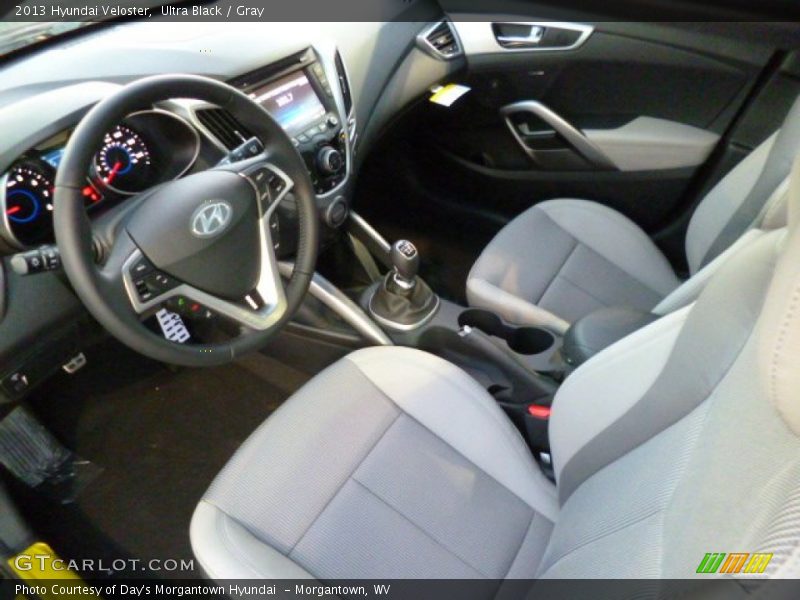 Ultra Black / Gray 2013 Hyundai Veloster