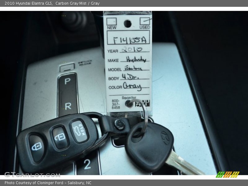 Carbon Gray Mist / Gray 2010 Hyundai Elantra GLS