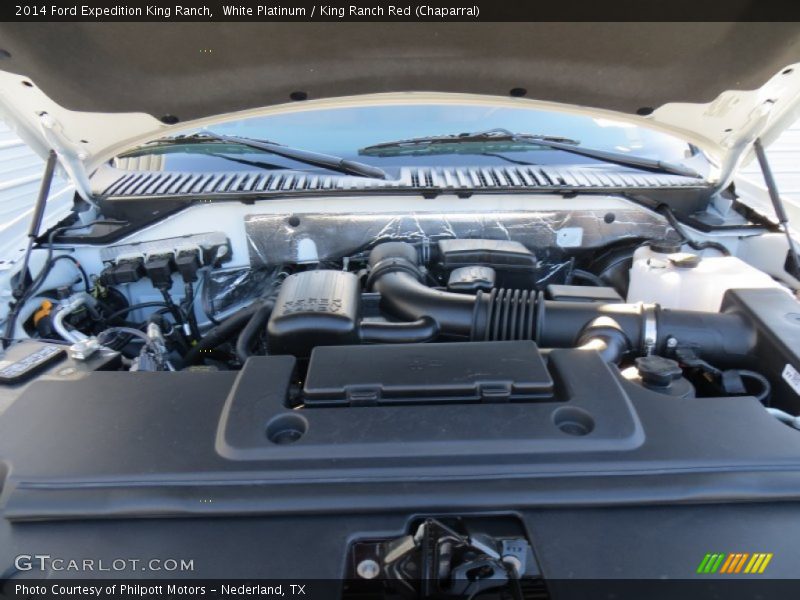 White Platinum / King Ranch Red (Chaparral) 2014 Ford Expedition King Ranch