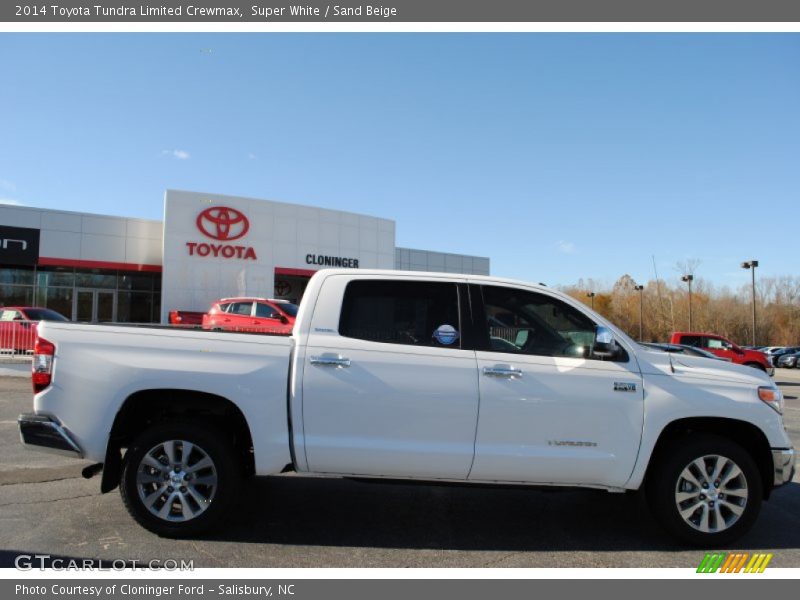 Super White / Sand Beige 2014 Toyota Tundra Limited Crewmax