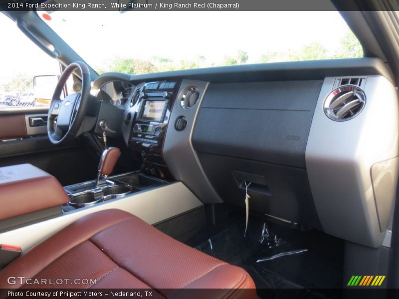 White Platinum / King Ranch Red (Chaparral) 2014 Ford Expedition King Ranch
