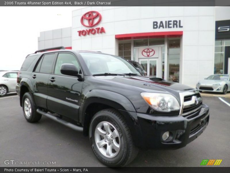 Black / Dark Charcoal 2006 Toyota 4Runner Sport Edition 4x4