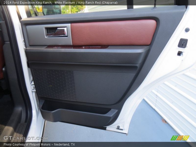 White Platinum / King Ranch Red (Chaparral) 2014 Ford Expedition King Ranch