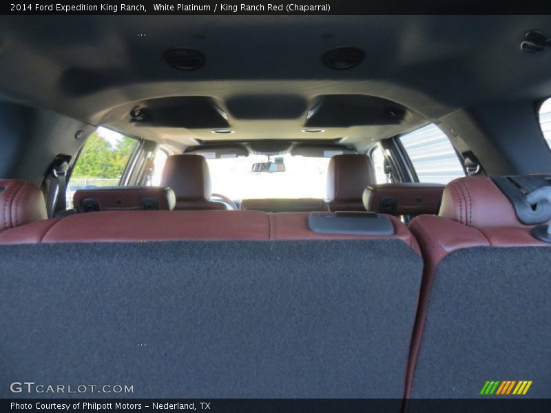White Platinum / King Ranch Red (Chaparral) 2014 Ford Expedition King Ranch