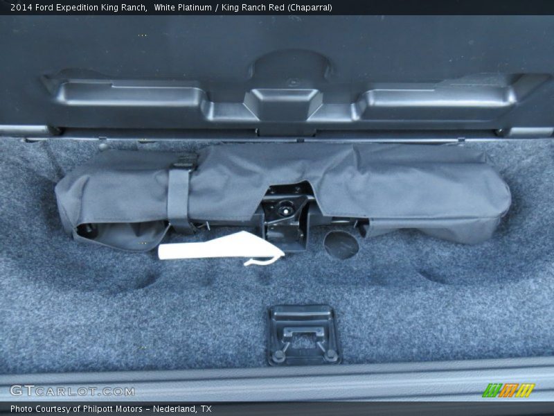 White Platinum / King Ranch Red (Chaparral) 2014 Ford Expedition King Ranch