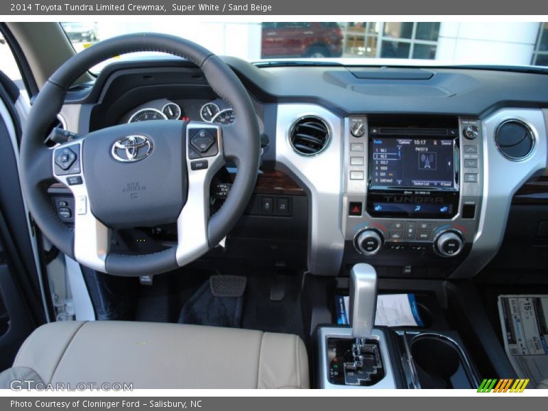Super White / Sand Beige 2014 Toyota Tundra Limited Crewmax