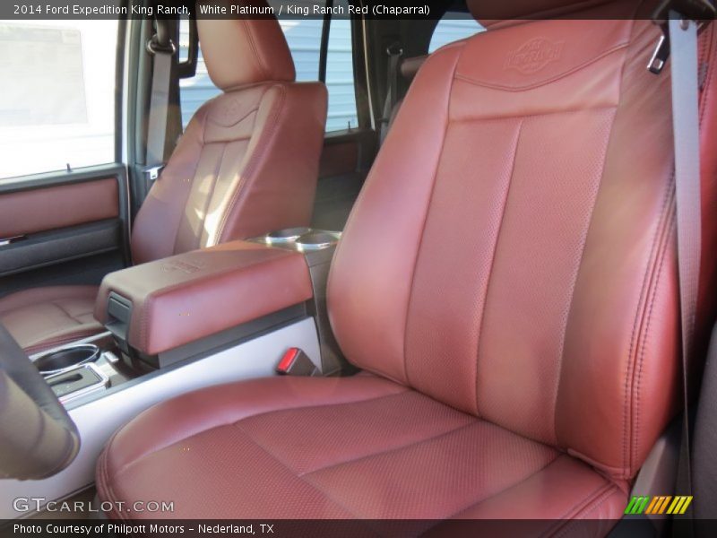 White Platinum / King Ranch Red (Chaparral) 2014 Ford Expedition King Ranch