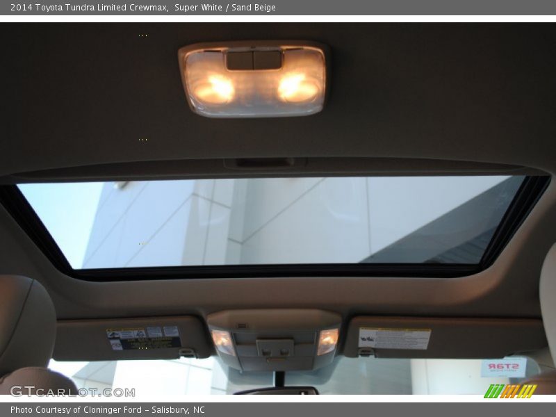 Super White / Sand Beige 2014 Toyota Tundra Limited Crewmax