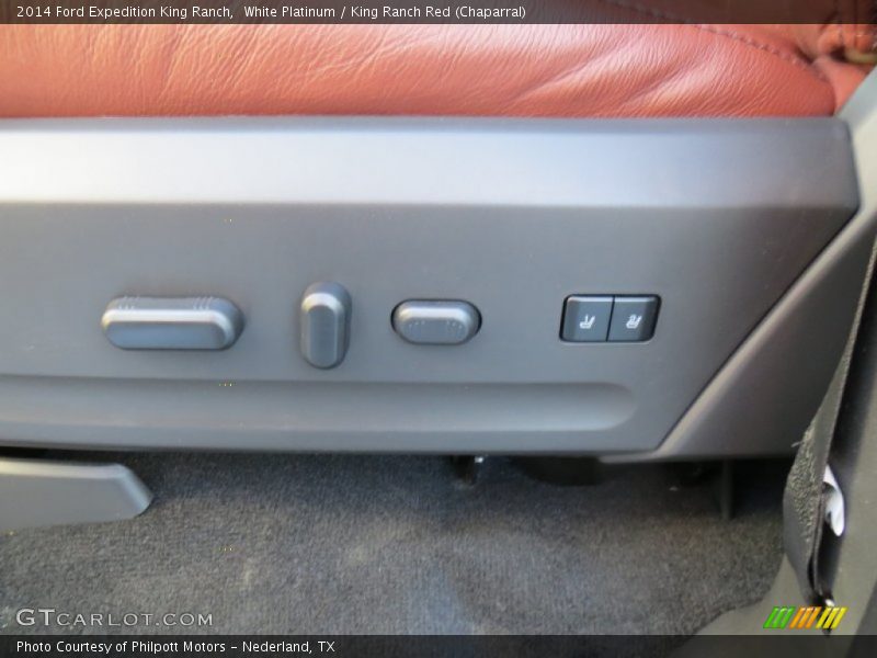White Platinum / King Ranch Red (Chaparral) 2014 Ford Expedition King Ranch