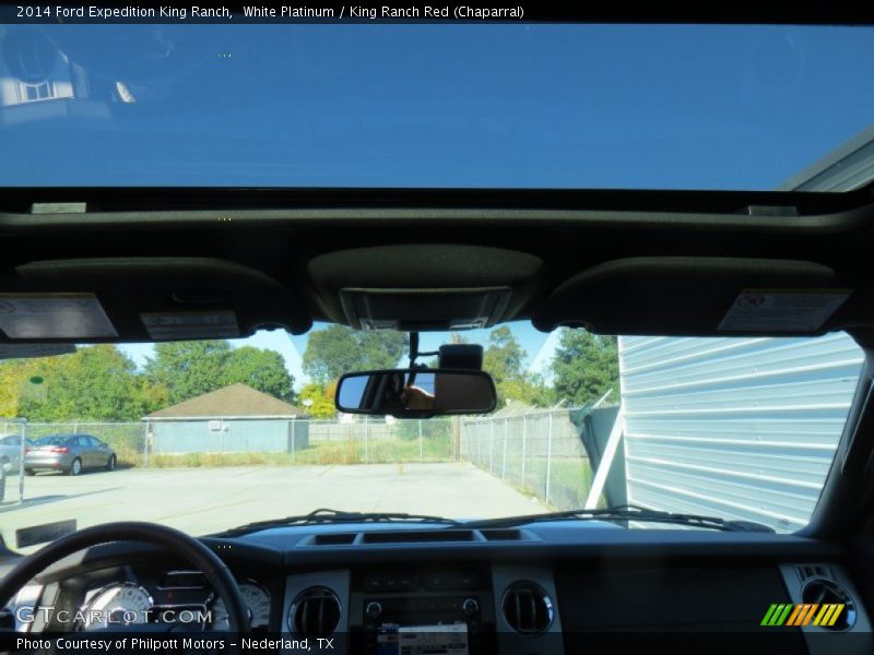 White Platinum / King Ranch Red (Chaparral) 2014 Ford Expedition King Ranch