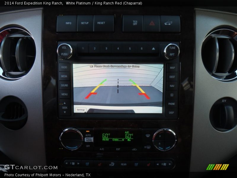 White Platinum / King Ranch Red (Chaparral) 2014 Ford Expedition King Ranch