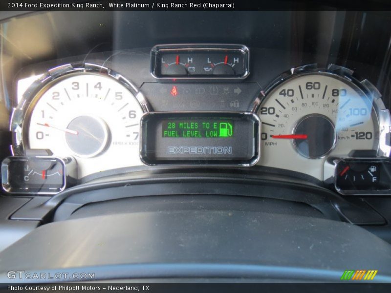 White Platinum / King Ranch Red (Chaparral) 2014 Ford Expedition King Ranch