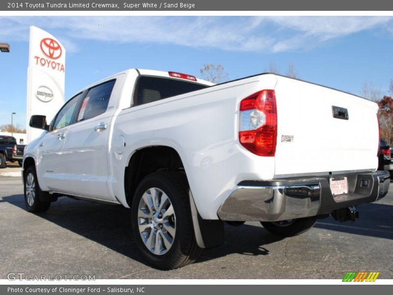 Super White / Sand Beige 2014 Toyota Tundra Limited Crewmax