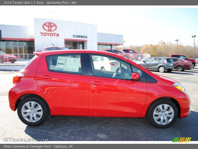 Absolutely Red / Ash 2014 Toyota Yaris L 5 Door
