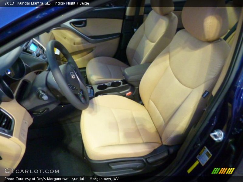 Indigo Night / Beige 2013 Hyundai Elantra GLS