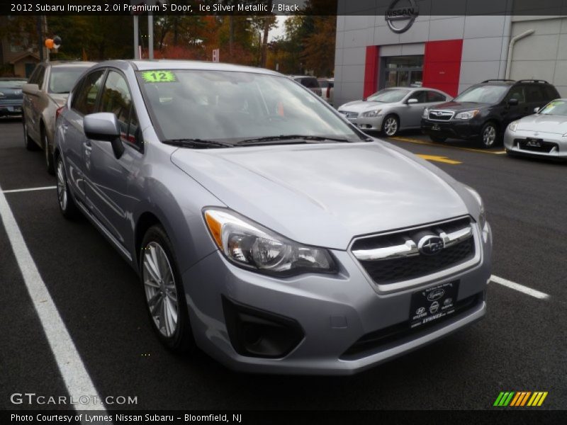 Ice Silver Metallic / Black 2012 Subaru Impreza 2.0i Premium 5 Door