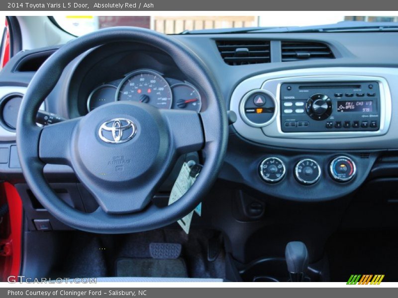 Dashboard of 2014 Yaris L 5 Door