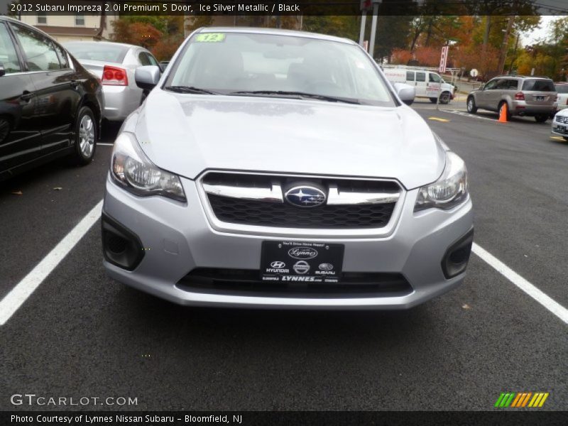 Ice Silver Metallic / Black 2012 Subaru Impreza 2.0i Premium 5 Door
