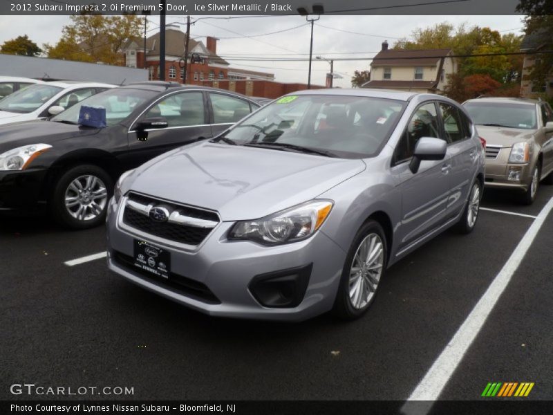 Ice Silver Metallic / Black 2012 Subaru Impreza 2.0i Premium 5 Door