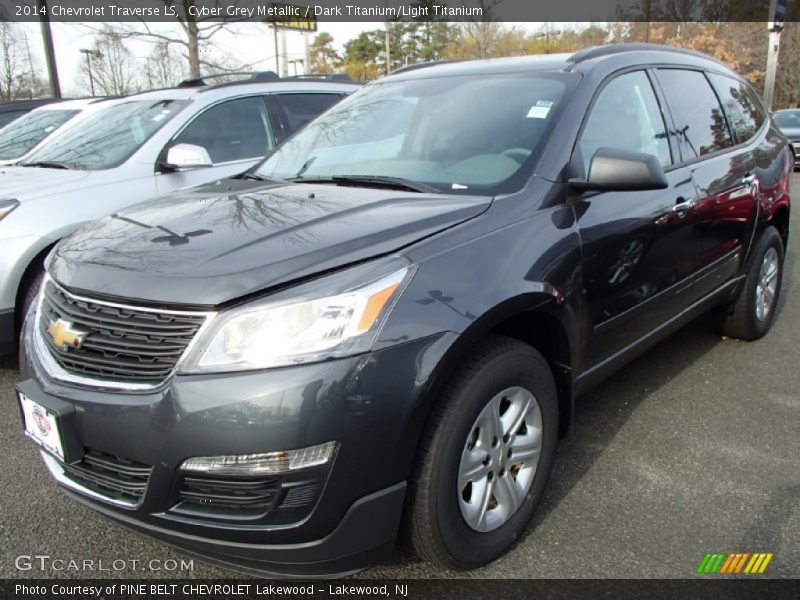 Cyber Grey Metallic / Dark Titanium/Light Titanium 2014 Chevrolet Traverse LS