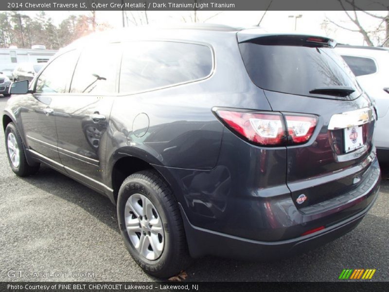 Cyber Grey Metallic / Dark Titanium/Light Titanium 2014 Chevrolet Traverse LS