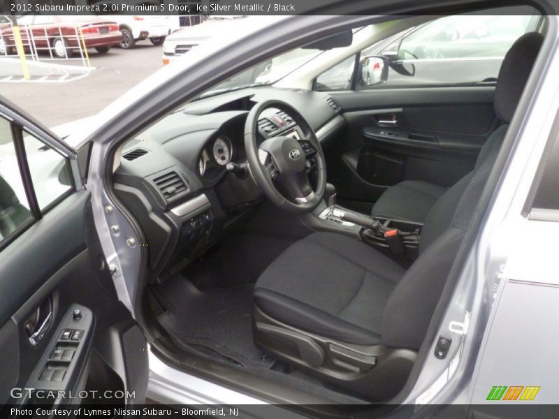 Ice Silver Metallic / Black 2012 Subaru Impreza 2.0i Premium 5 Door