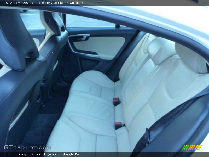 Ice White / Soft Beige/Off Black 2012 Volvo S60 T5
