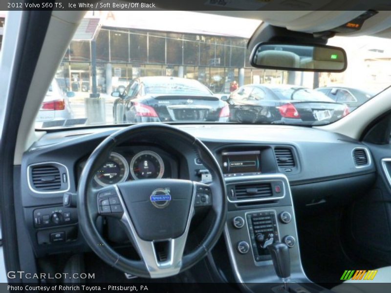 Ice White / Soft Beige/Off Black 2012 Volvo S60 T5