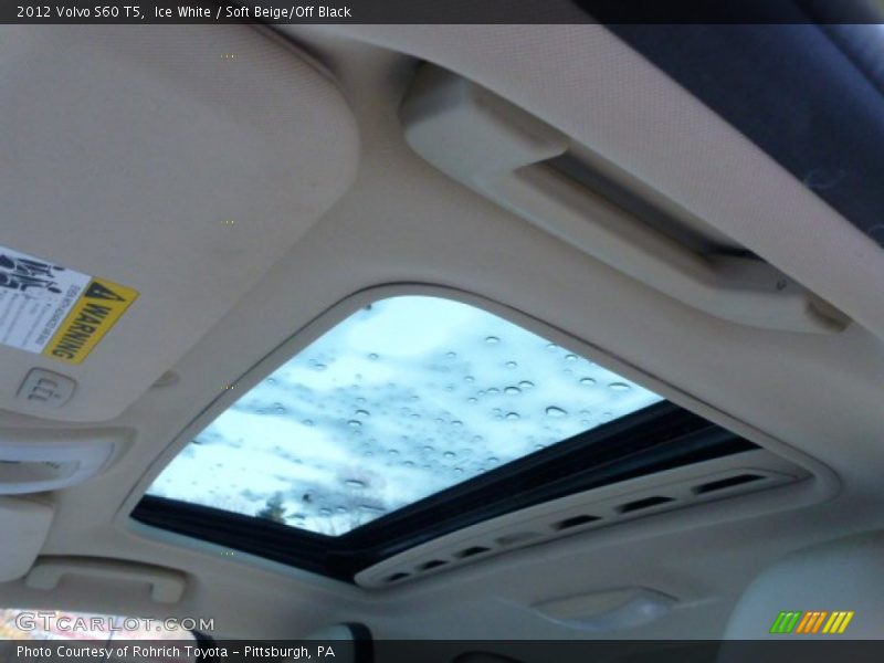 Ice White / Soft Beige/Off Black 2012 Volvo S60 T5