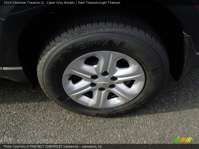 Cyber Grey Metallic / Dark Titanium/Light Titanium 2014 Chevrolet Traverse LS