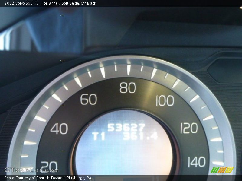 Ice White / Soft Beige/Off Black 2012 Volvo S60 T5