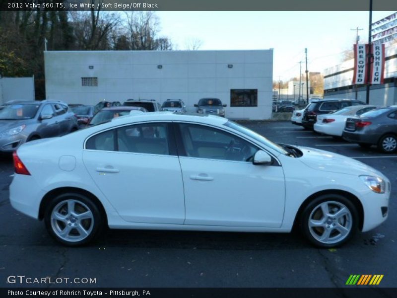 Ice White / Soft Beige/Off Black 2012 Volvo S60 T5