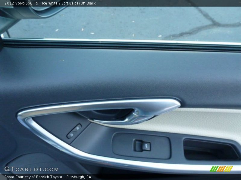 Ice White / Soft Beige/Off Black 2012 Volvo S60 T5