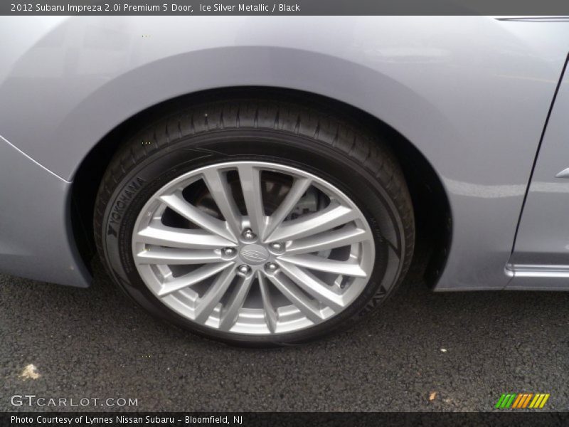 Ice Silver Metallic / Black 2012 Subaru Impreza 2.0i Premium 5 Door