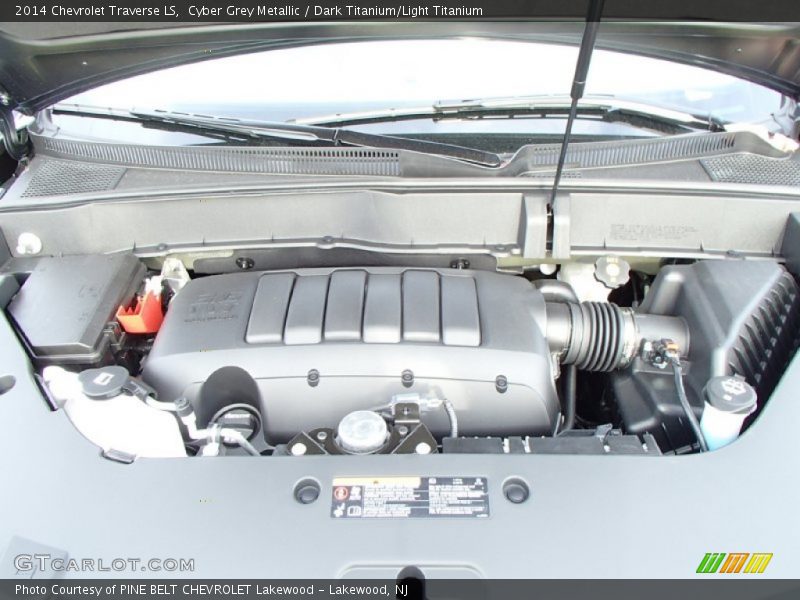 Cyber Grey Metallic / Dark Titanium/Light Titanium 2014 Chevrolet Traverse LS