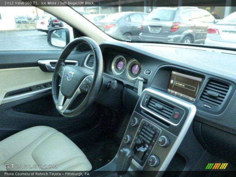 Ice White / Soft Beige/Off Black 2012 Volvo S60 T5